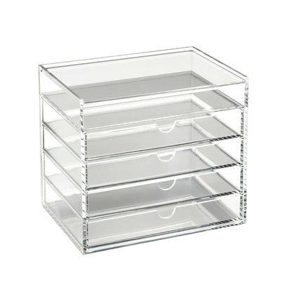 Clear Acrylic Four-Drawer Chest with Flip-up Lid | A3280