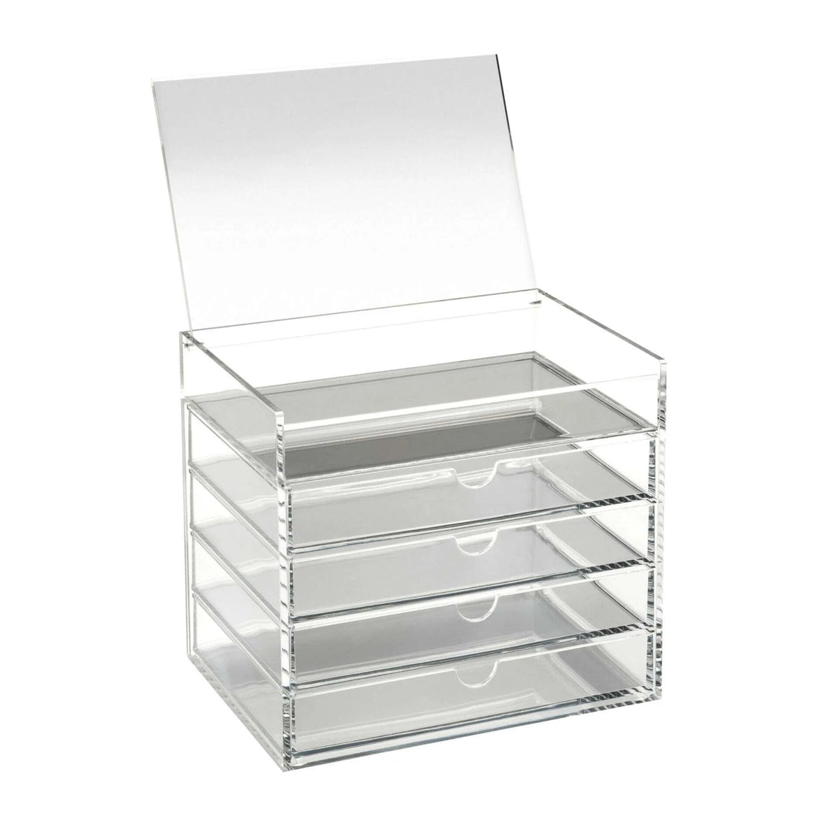 Clear Acrylic Four-Drawer Chest with Flip-up Lid | A3280