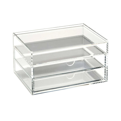 Clear Acrylic Two-Drawer Chest with Flip-up Lid | A3279