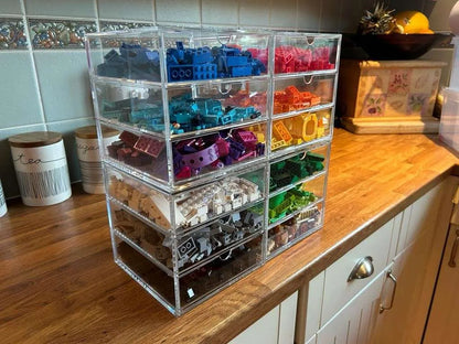 Clear Acrylic Three-Drawer Cube | A3333