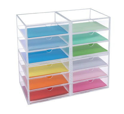 Clear Acrylic Three-Drawer Cube | A3333