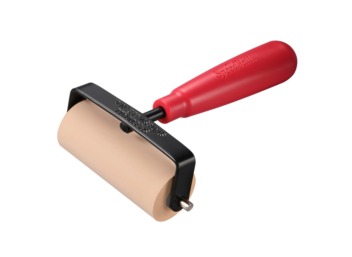 Speedball Soft Rubber Brayer 76mm – Heavy-Duty Steel Frame, Plastic Core