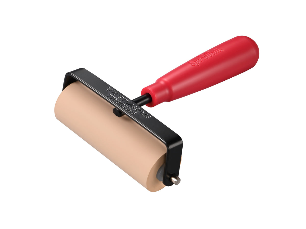 Speedball Soft Rubber Brayer 90mm – Heavy-Duty Steel Frame, Plastic Core
