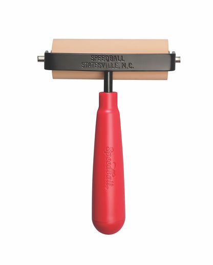 Speedball Soft Rubber Brayer 90mm – Heavy-Duty Steel Frame, Plastic Core