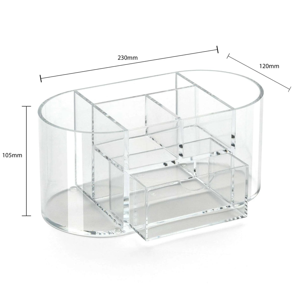 Clear Acrylic Desk Organiser with Drawer | ADO3