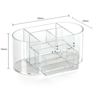 Clear Acrylic Desk Organiser with Drawer | ADO3