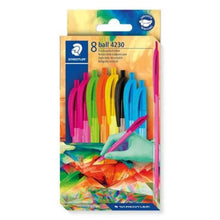 Staedtler Multiverse Retractable Ballpoint Pens Medium – Rainbow Set 2, 8 Assorted Colours
