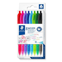 Staedtler rainbow retractable ballpoint pens 4230, pack of 8