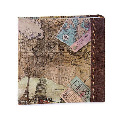 Kenro Old World Map travel album – open pages