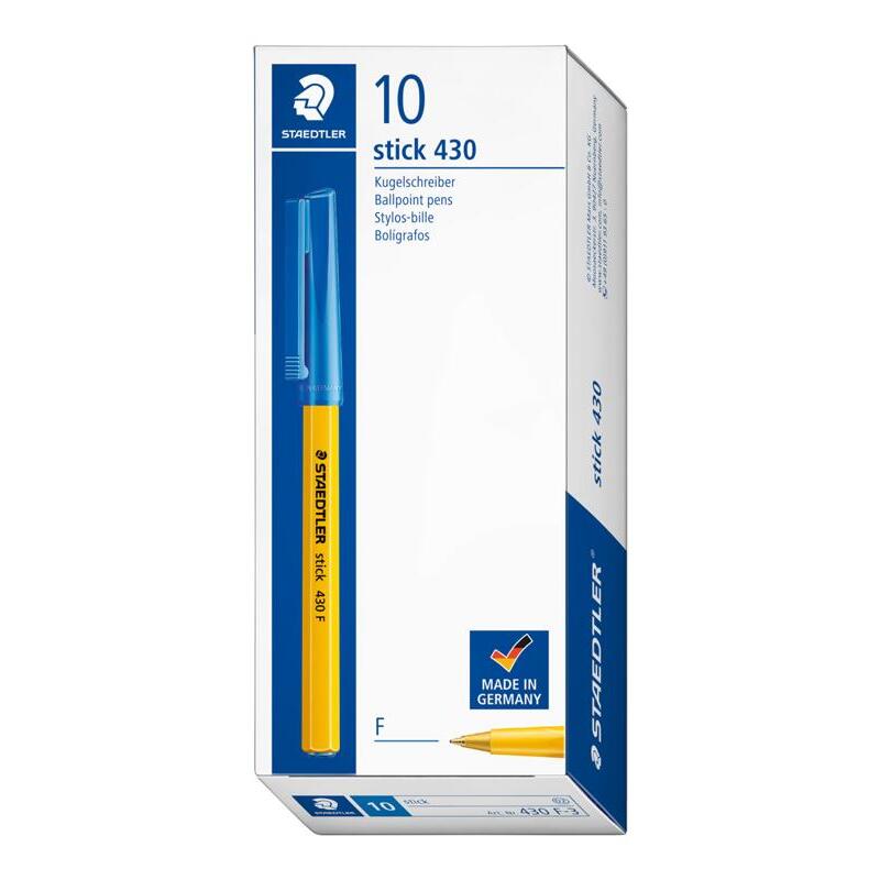 Staedtler Stick 430 F Ballpoint Pen – Blue – image 3