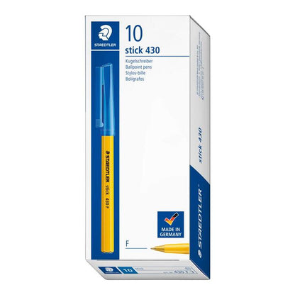 Staedtler Stick 430 F Ballpoint Pen – Blue – image 3