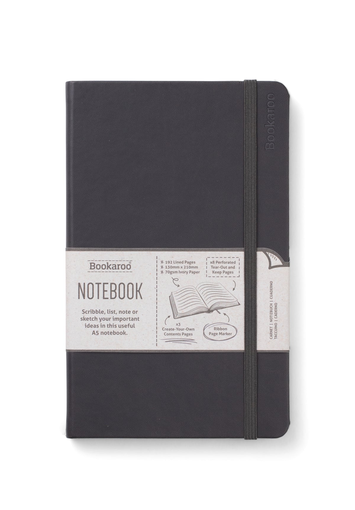 Bookaroo Notebook (A5) - Black