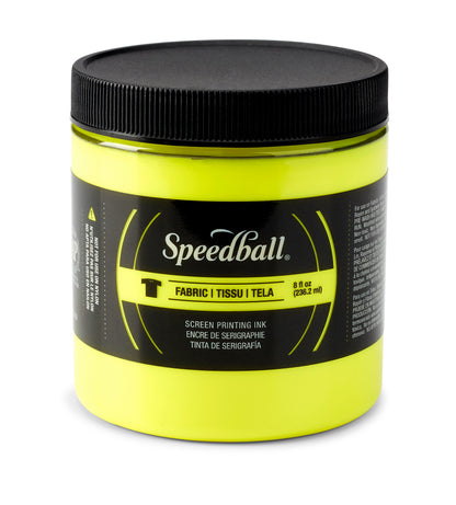 Speedball Fabric Screen Printing Ink 236ml – Fluorescent Yellow