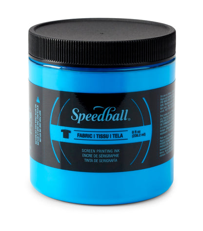 Speedball Fabric Screen Printing Ink 236ml – Fluorescent Blue