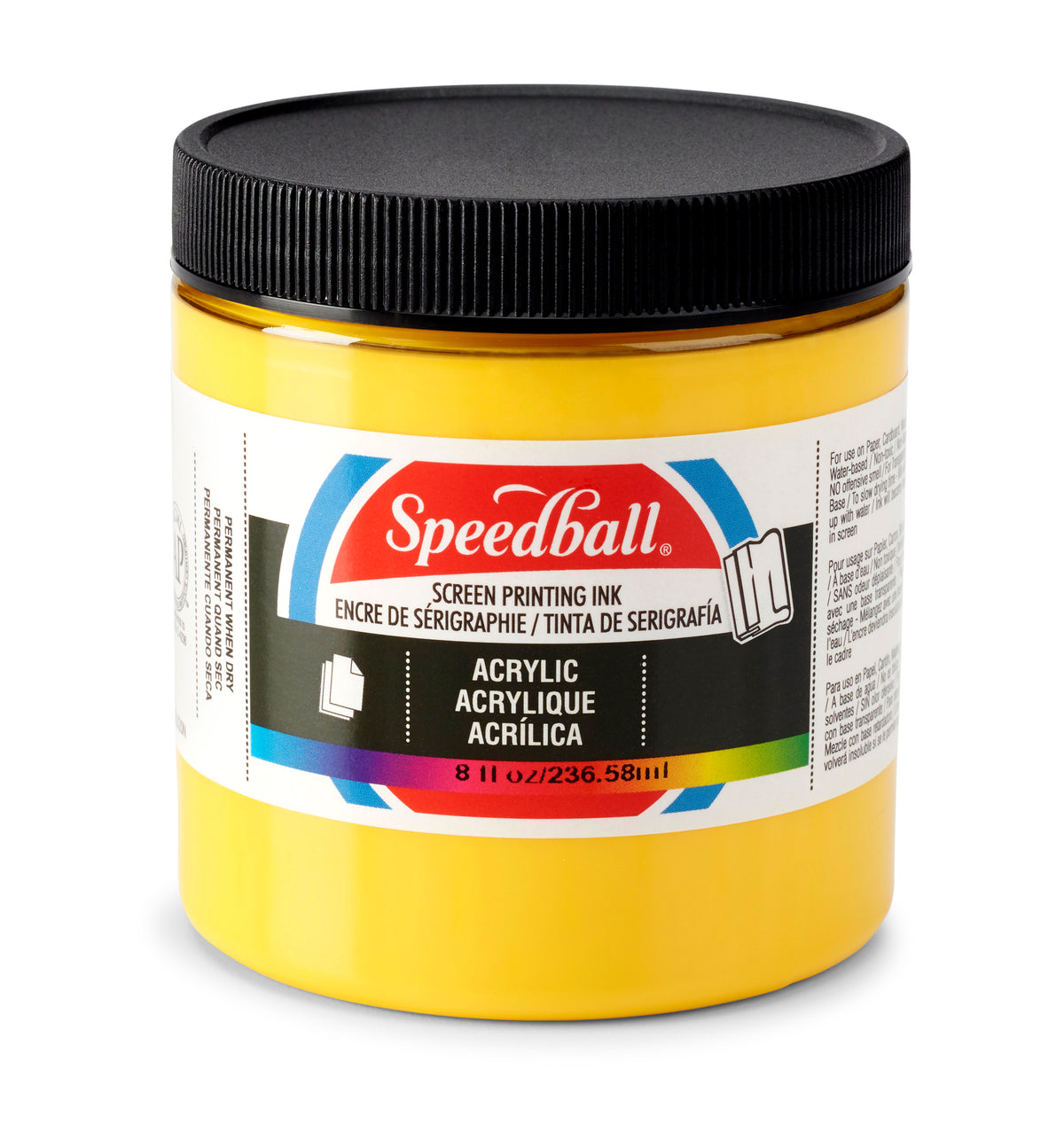 Speedball Acrylic Screen Printing Ink 236ml – Medium Yellow