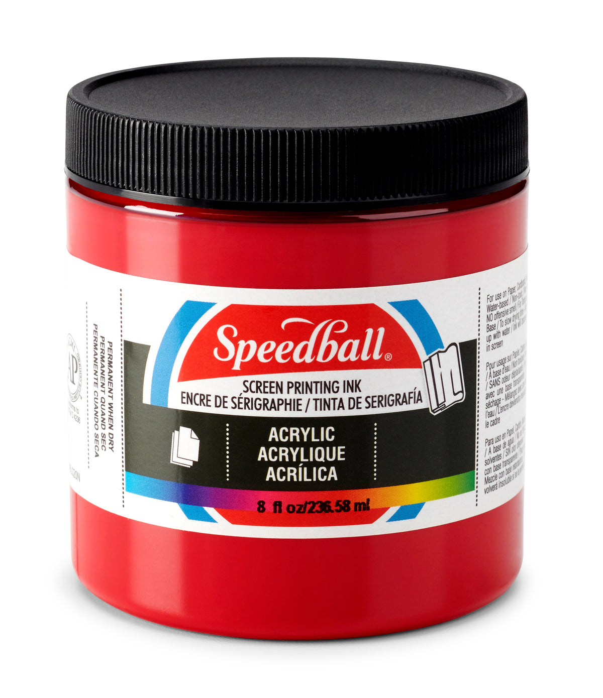 Speedball Acrylic Screen Printing Ink 236ml – Dark Red
