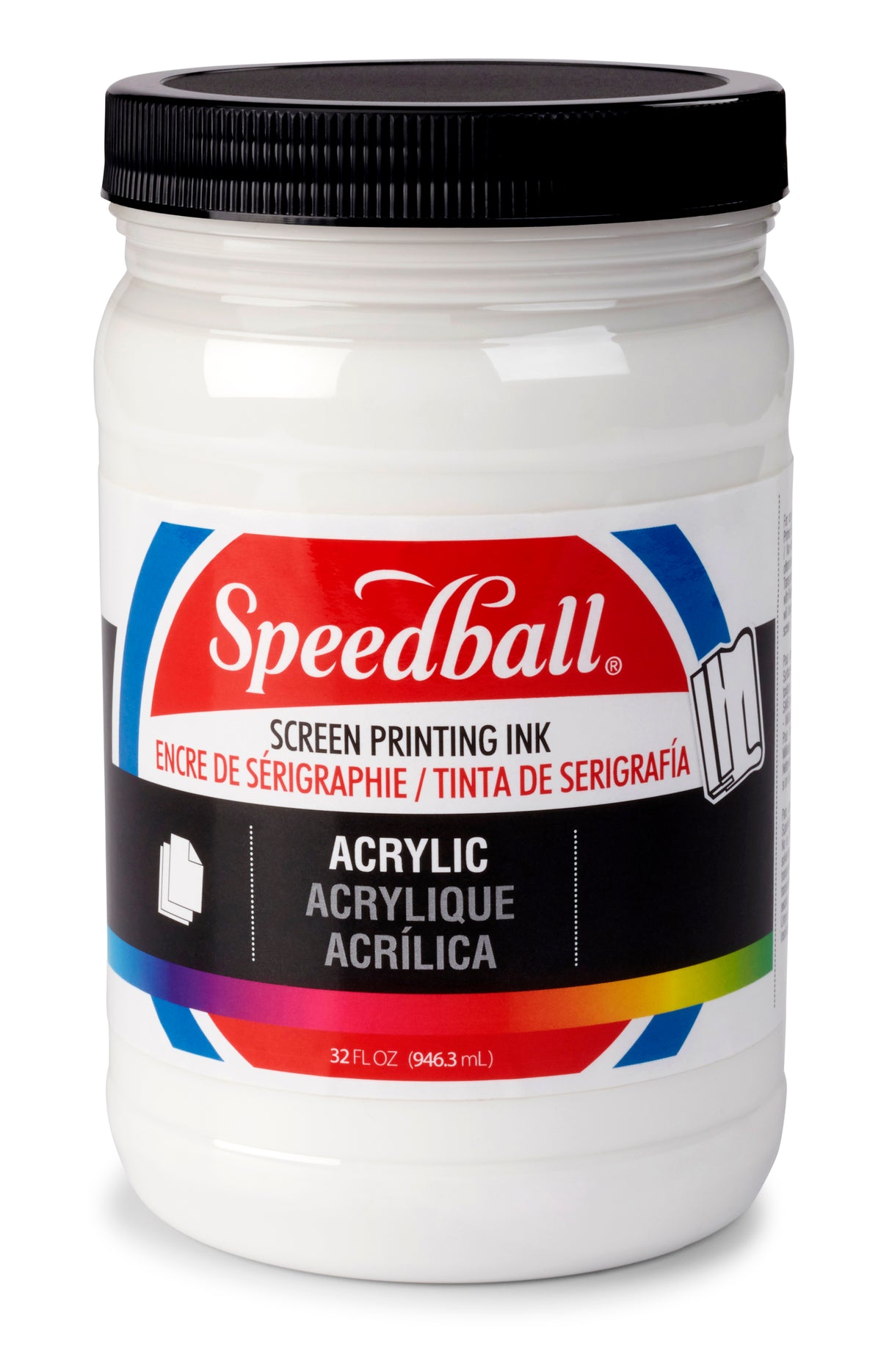 Speedball Acrylic Screen Printing Ink 946ml – White