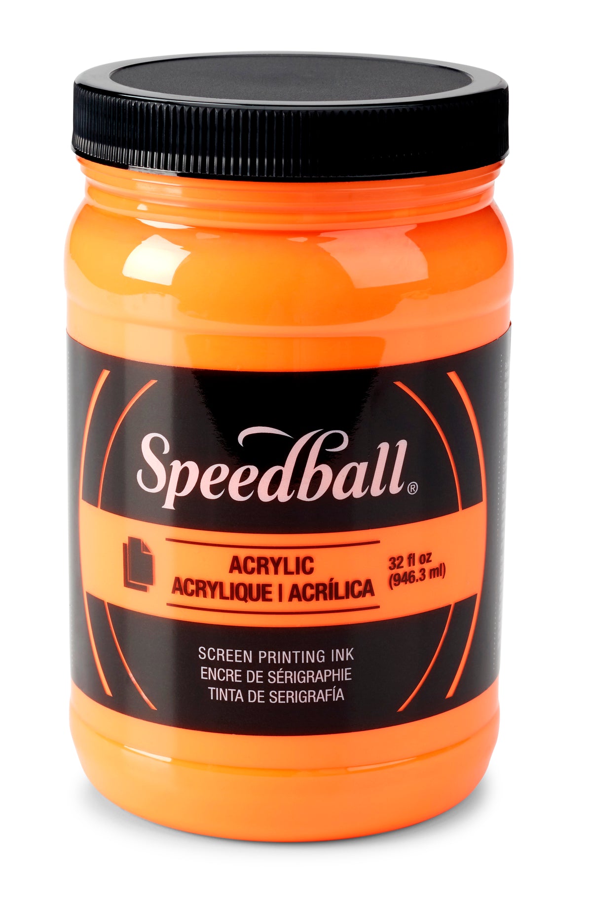 Speedball Acrylic Screen Printing Ink 946ml – Fluorescent Orange