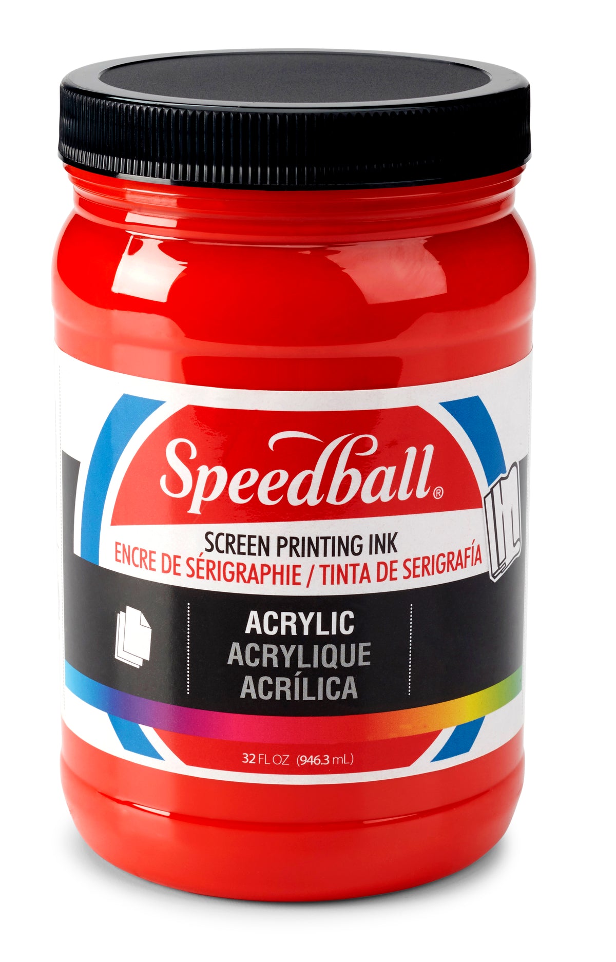 Speedball Acrylic Screen Printing Ink 946ml – Medium Red