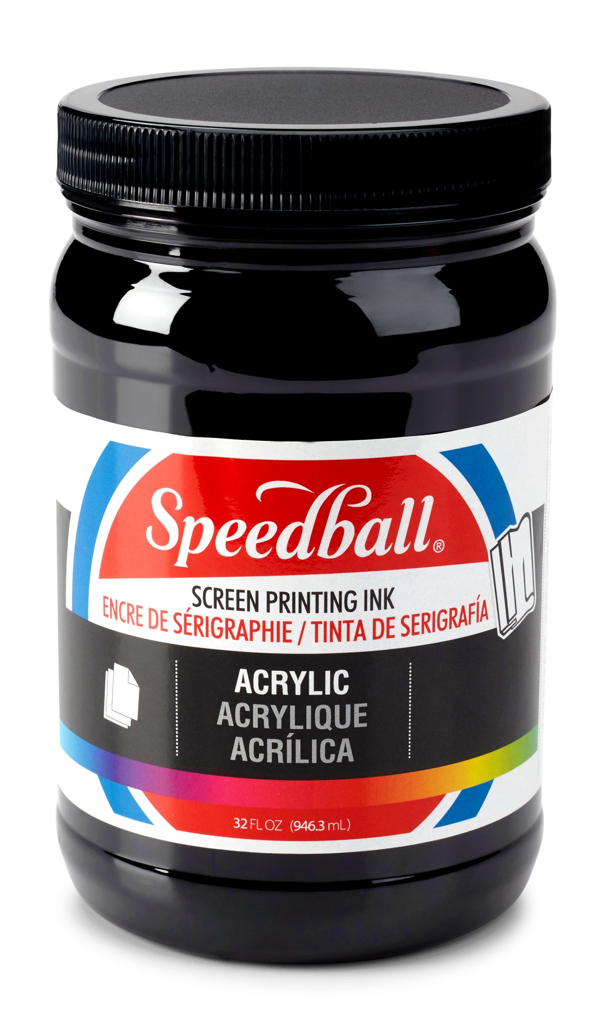 Speedball Acrylic Screen Printing Ink 946ml – Black