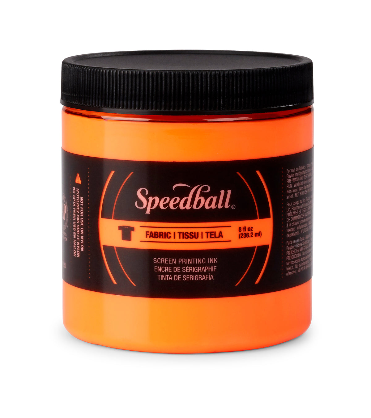 Speedball Fabric Screen Printing Ink 236ml – Fluorescent Orange