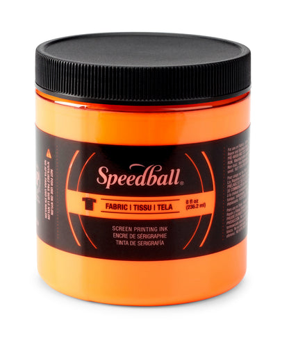Speedball Fabric Screen Printing Ink 236ml – Fluorescent Orange