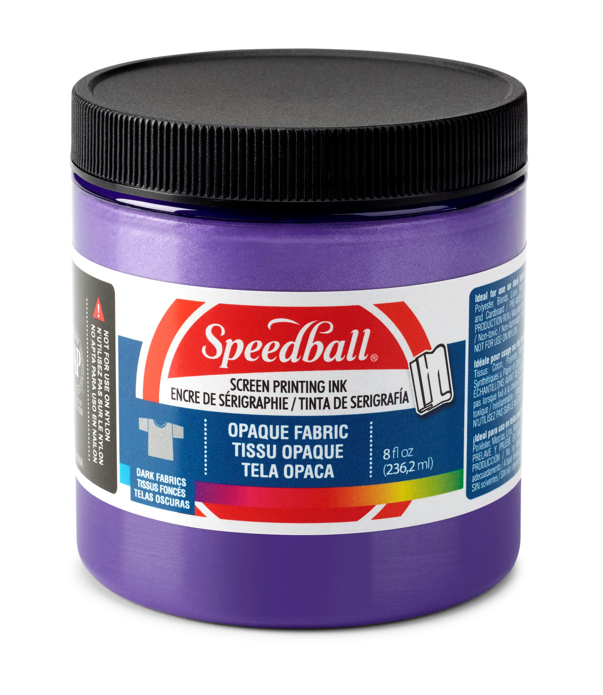 Speedball Shimmer Fabric Screen Printing Ink 236ml – Amethyst