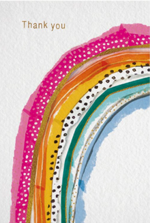 Lovely Rainbow Thank You Greetings Card