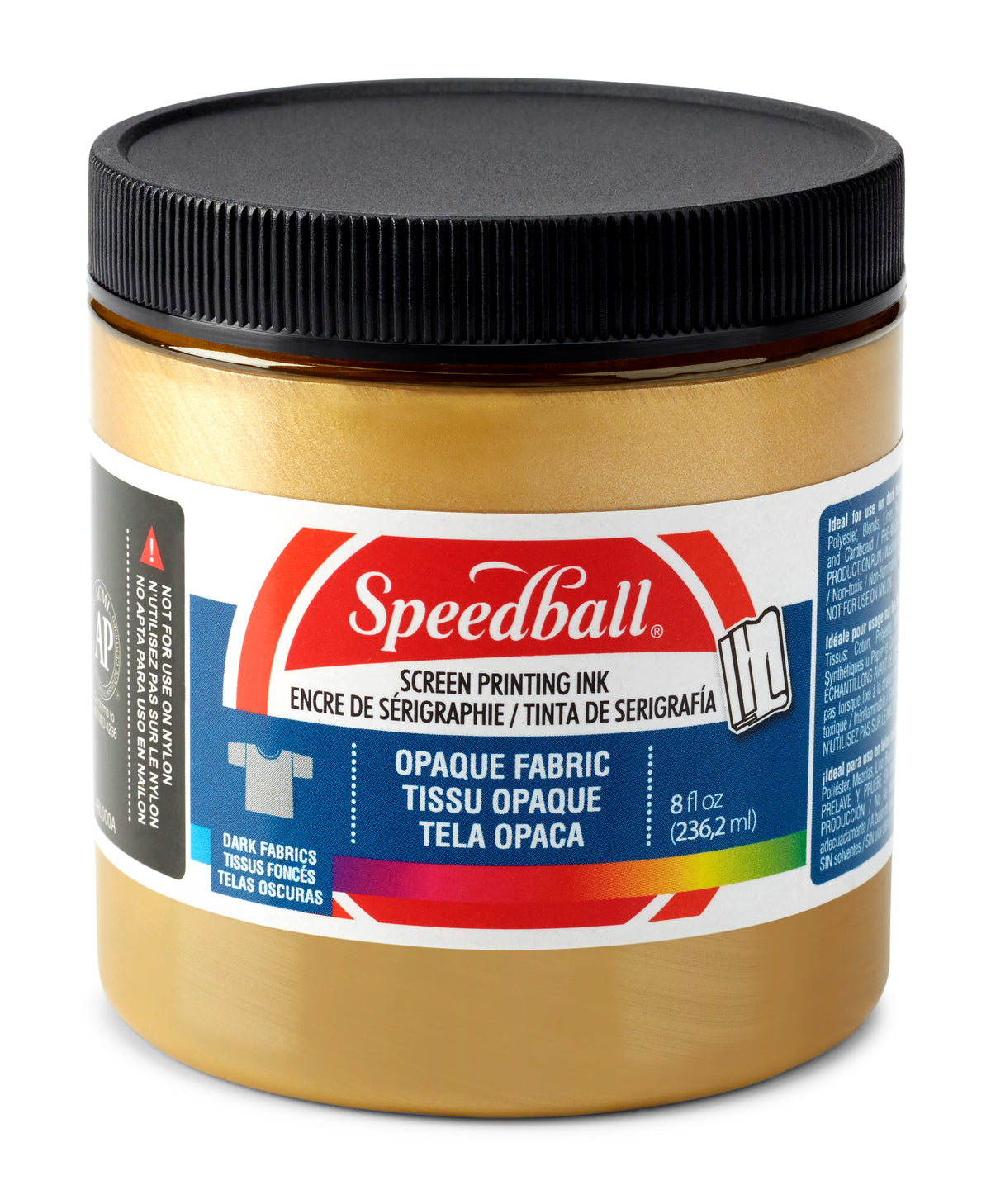 Speedball Shimmer Fabric Screen Printing Ink 236ml – Gold