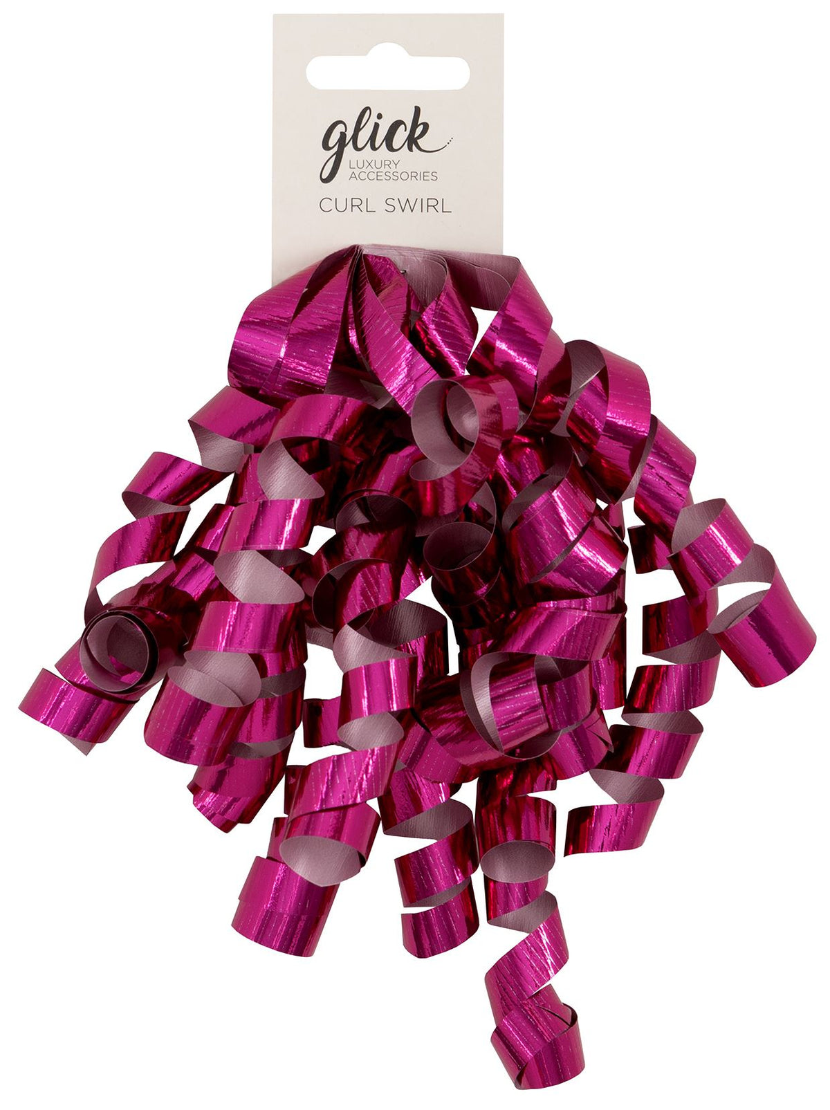 Hot Pink Curl Swirl Gift Topper