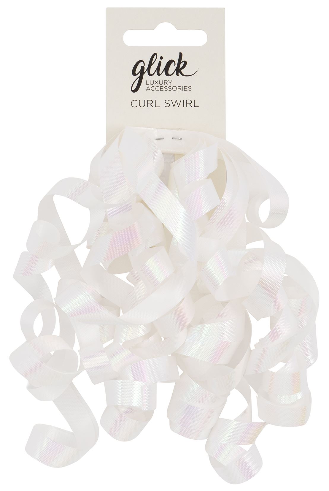 White Curl Swirl Gift Topper