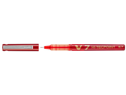 Pilot Hi-Tecpoint V7 Liquid Ink Rollerball 0.7 – Red