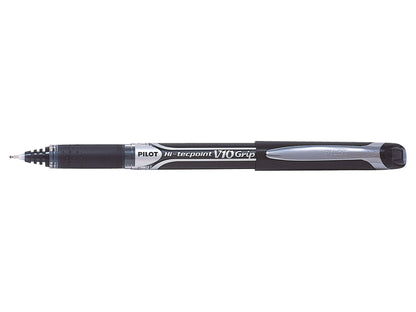 Pilot Hi-Tecpoint V10 Grip Liquid Ink Rollerball 1.0 Broad – Black
