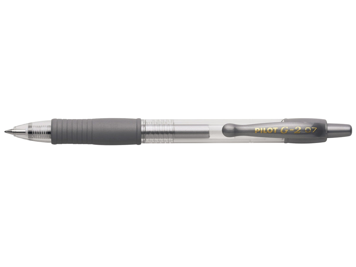 Pilot G-2 Metallic Retractable Gel Pen 0.7 – Silver