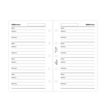 Filofax Mini Name, Address & Telephone Refill – 20 Sheets