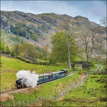 National Trust Steam Train, Cumbria Blank Greetings Card