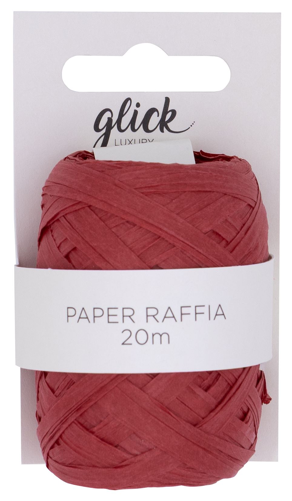 Red Paper Raffia (20m)