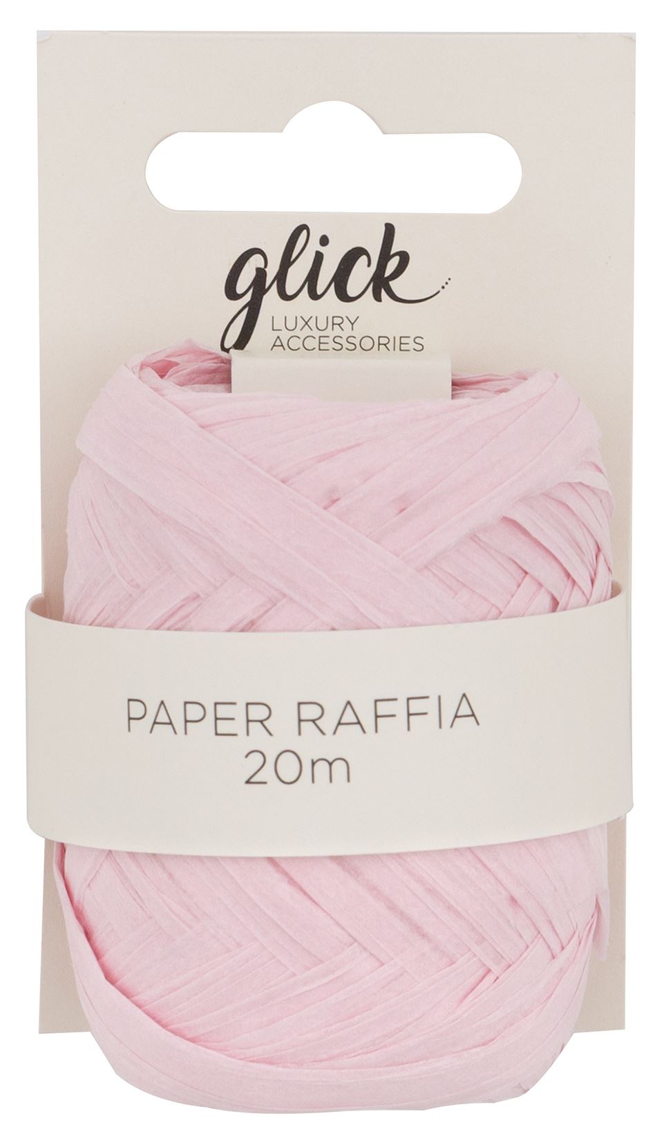 Baby Pink Paper Raffia (20m)