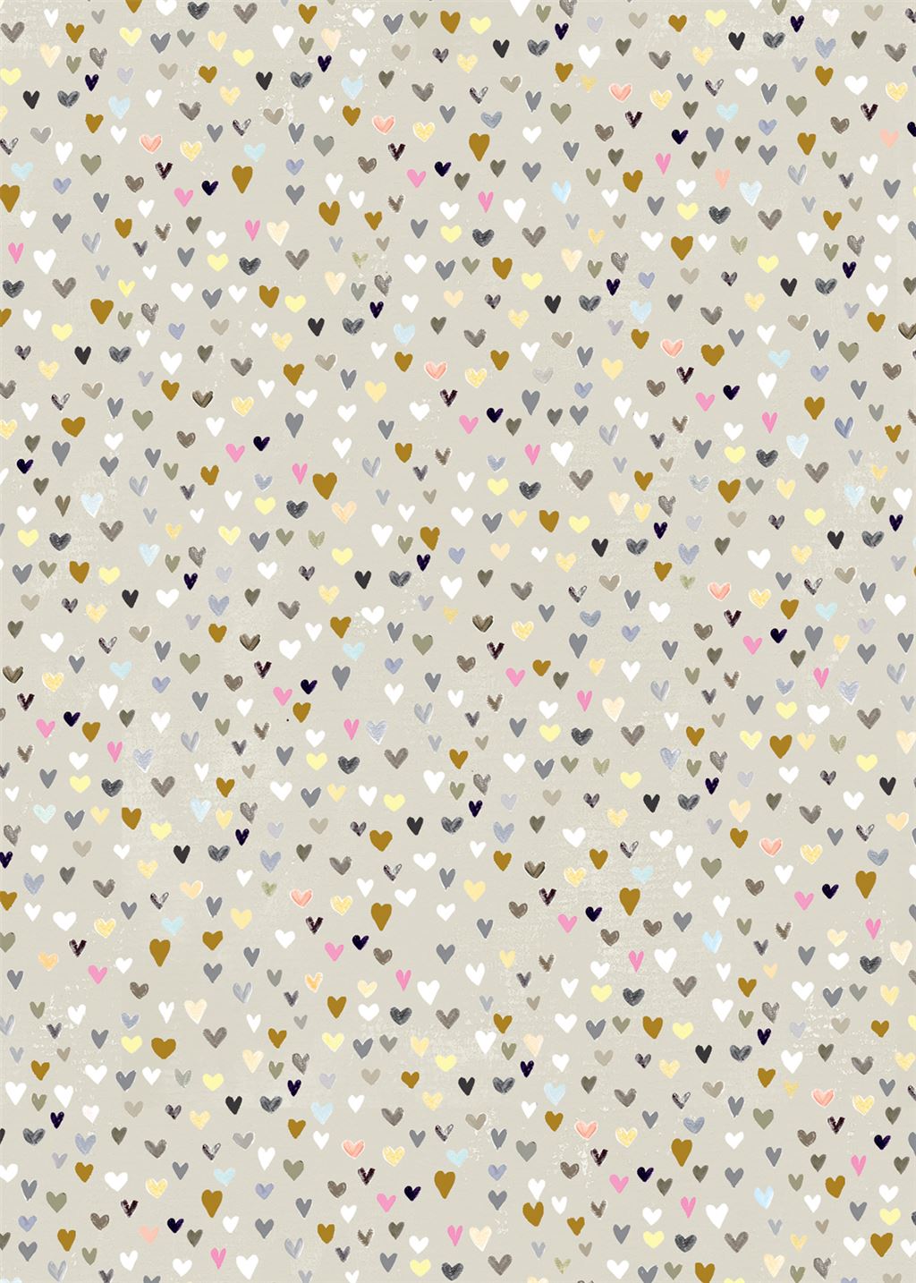 Glick Gift Wrap (Single Sheet) - Ditzy Hearts