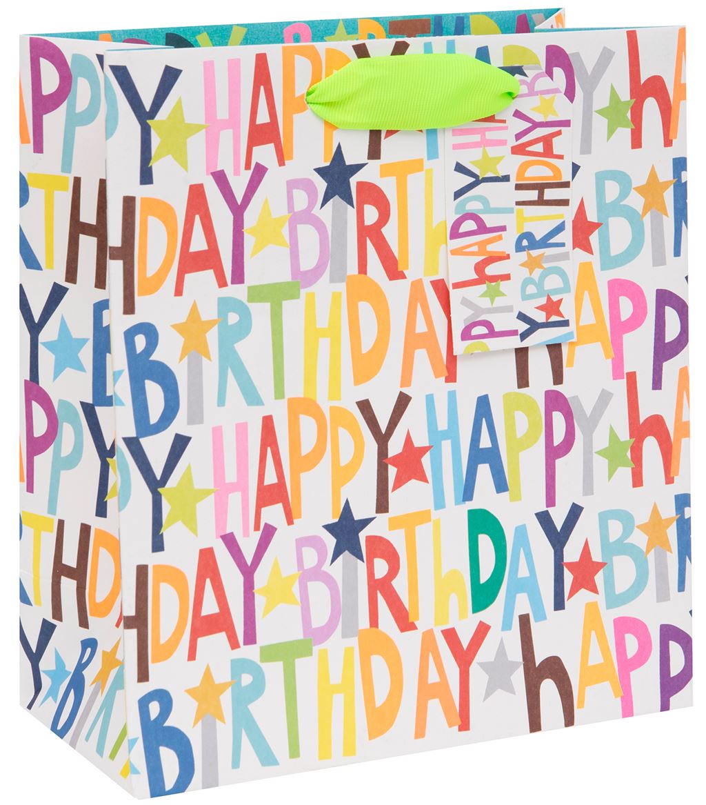 Happy Birthday Medium Gift Bag by Paper Salad