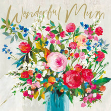 Bouquet Wonderful Mum Birthday Card