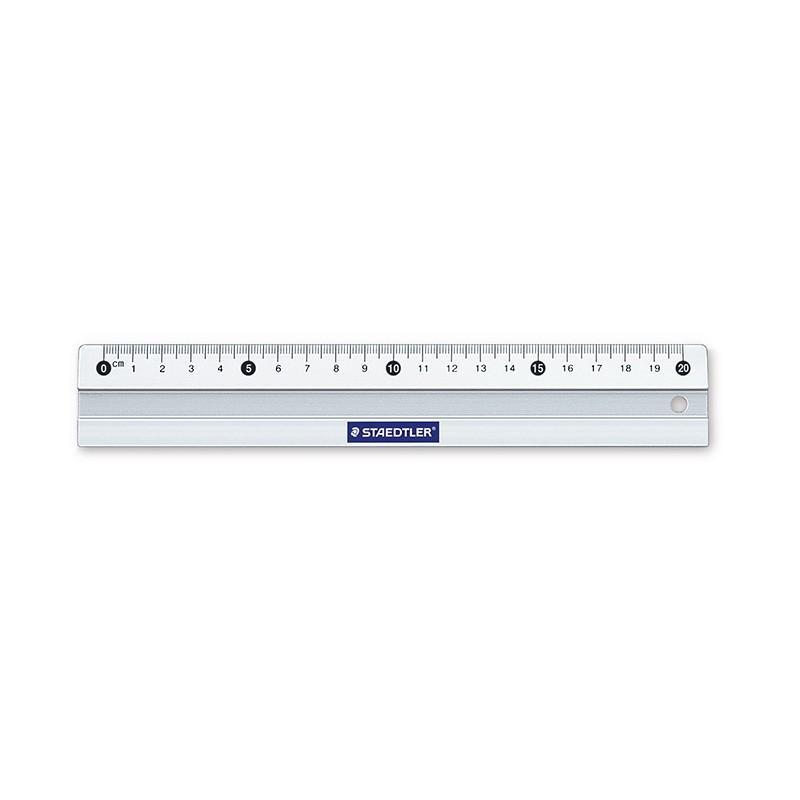 Staedtler Mars metal ruler 20 cm detail