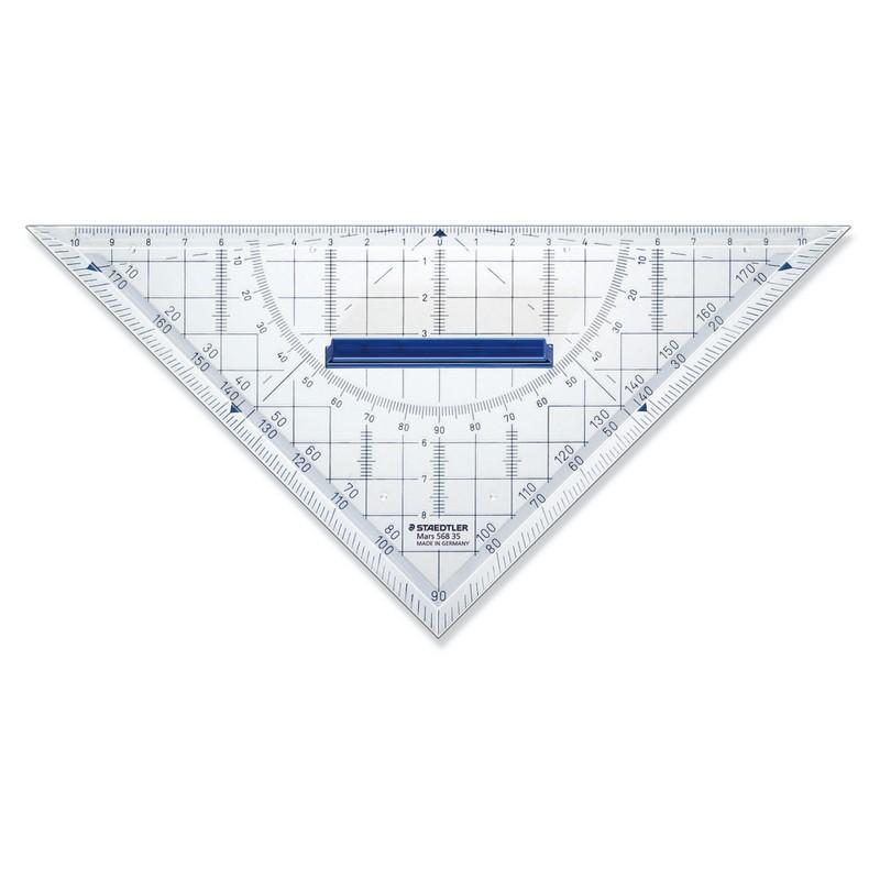 Staedtler Mars geometry set square with grip