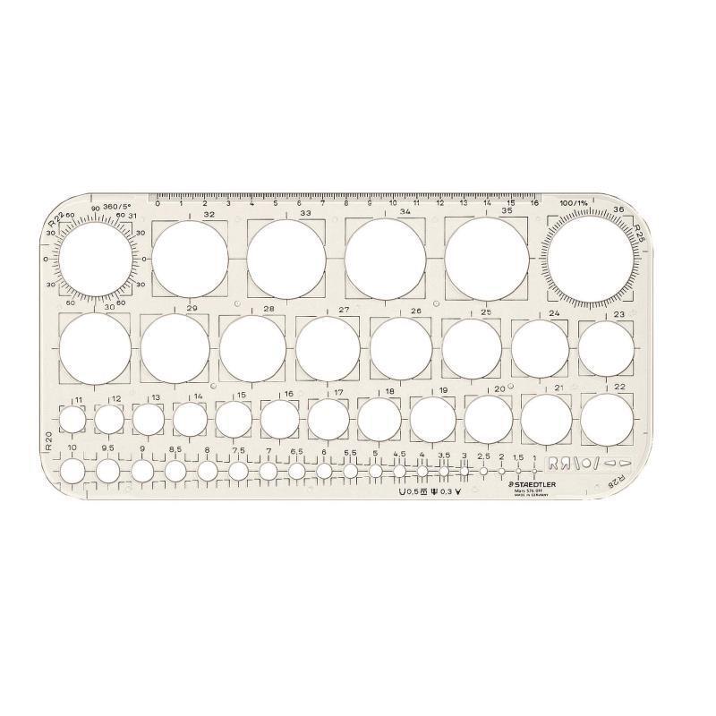 Staedtler Mars 576 01 circle template