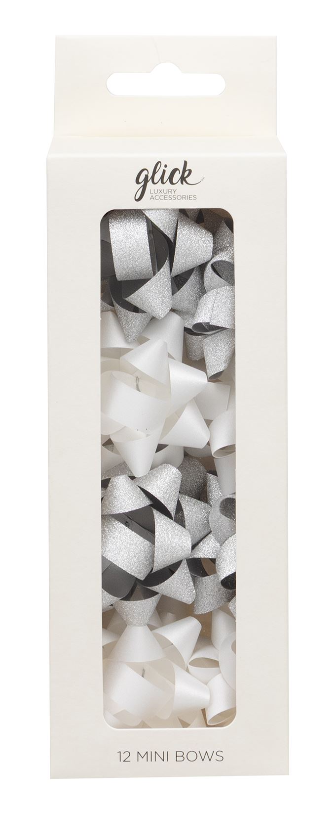 Silver Gift Bows (Pack of 12)