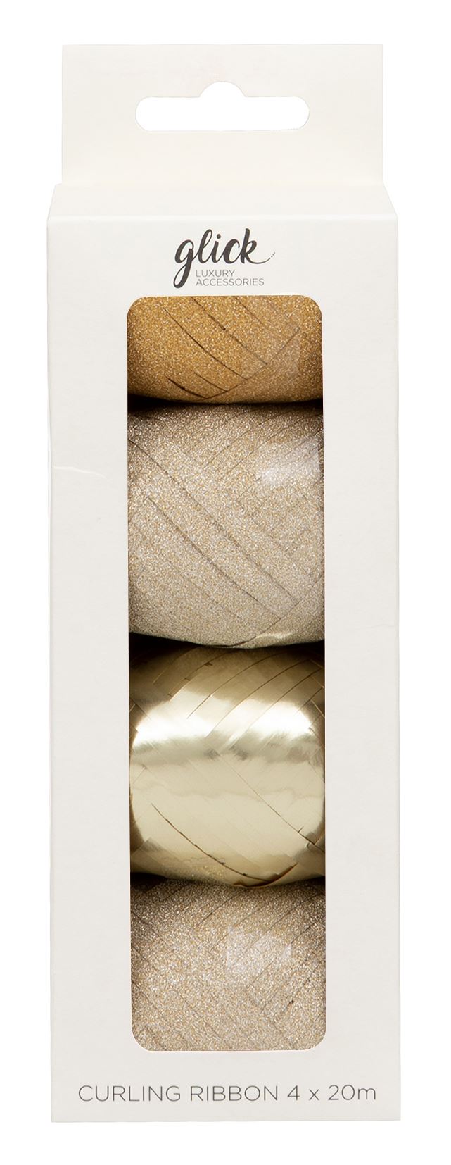Gold Curling Ribbon Multipack (4 × 20m)