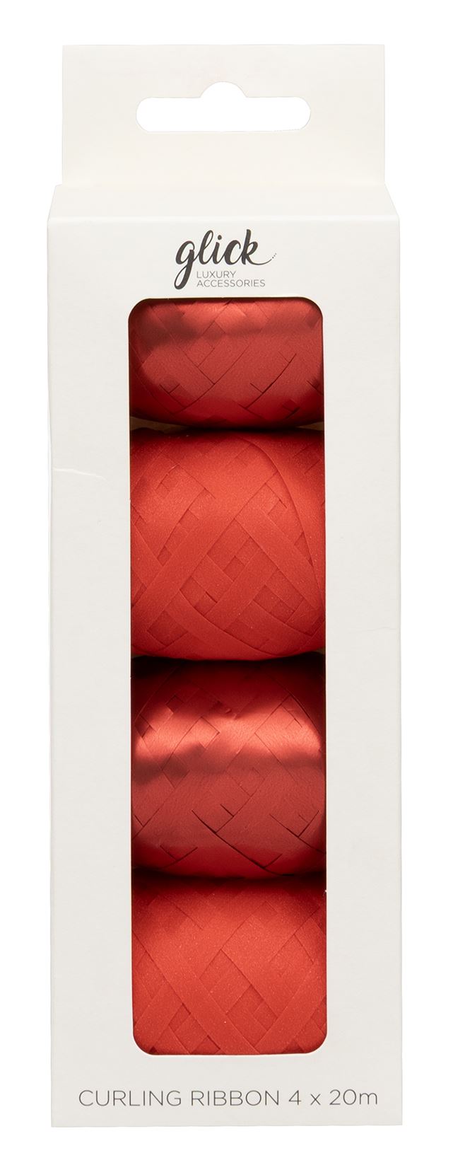 Red Curling Ribbon Multipack (4 × 20m)