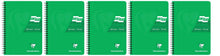 Clairefontaine Europa Glossy Wirebound Notebook - A5 Lined with Margin - 180 Pages - Green