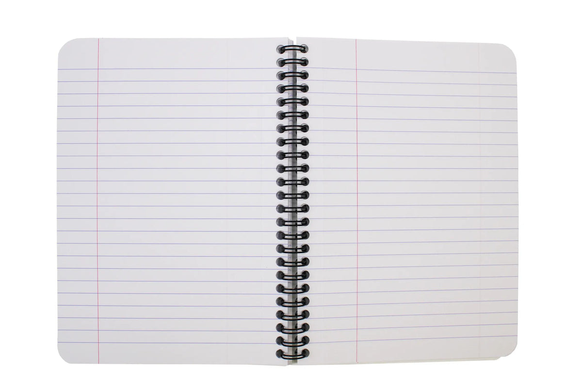 Clairefontaine Europa Glossy Wirebound Notebook - A5 Lined with Margin - 180 Pages - Green