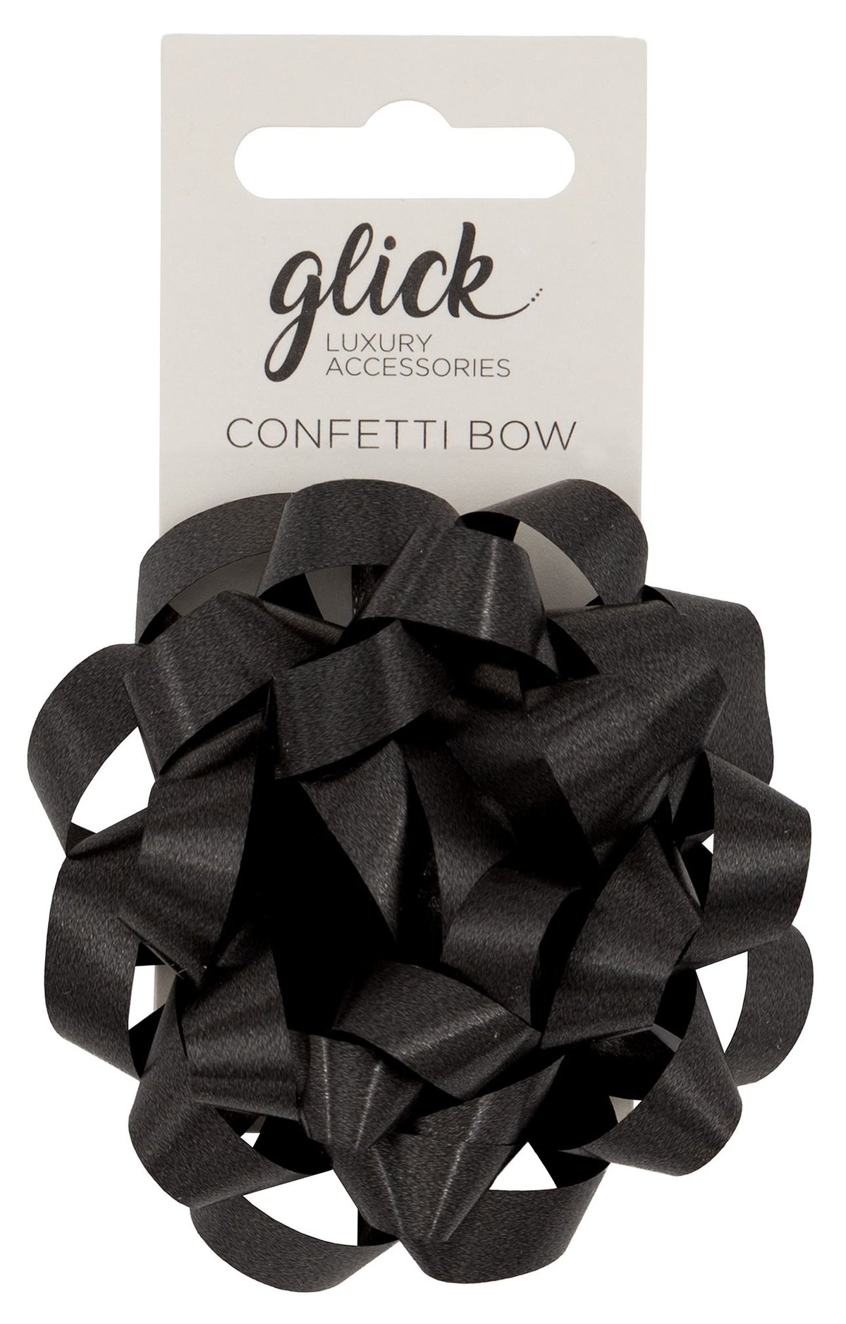 Black Confetti Gift Bow